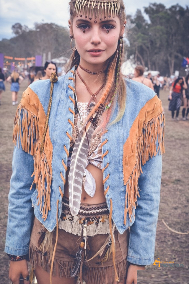 phong cách thời trang tự do Hippie